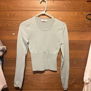 Babaton Green Long Sleeve Top